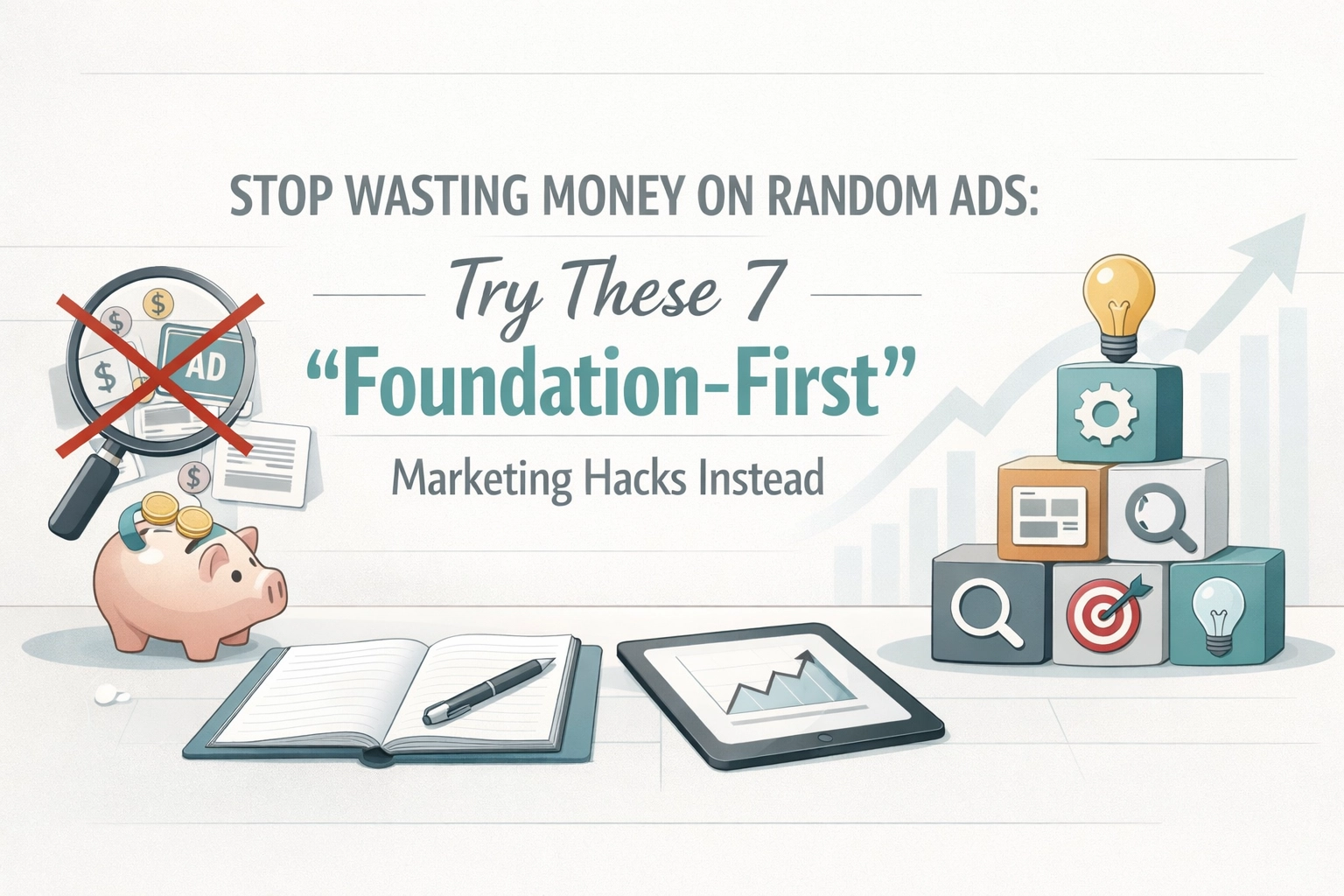 Stop Wasting Money on Random Ads: Try These 7 ‘Foundation-First’ Marketing Hacks Instead