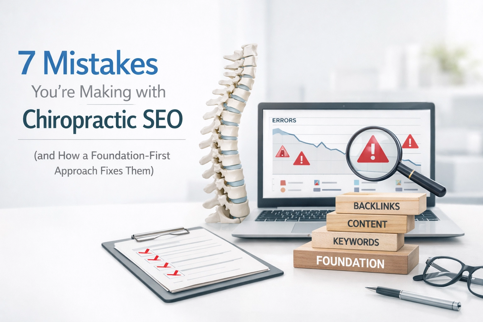 7 Mistakes You’re Making with Chiropractic SEO (and How a Foundation-First Approach Fixes Them)